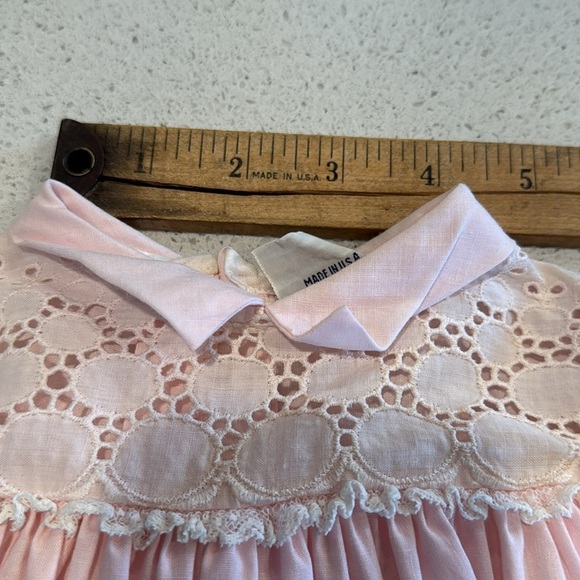 Vintage Pink Toddler Dress *unmarked size* honeysuckle - Picture 12 of 13